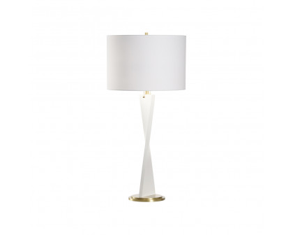 Wildwood - Elin Table Lamp in White/Antique Brass