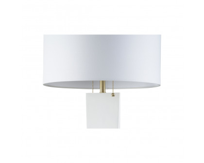 Wildwood - Elin Table Lamp in White/Antique Brass