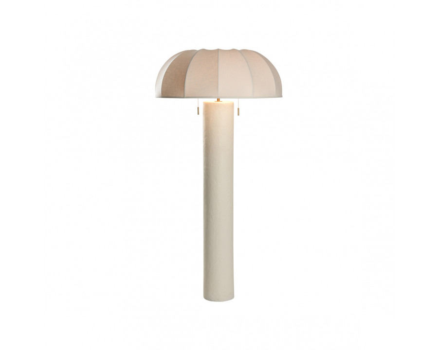 Wildwood - Perruche Floor Lamp in Textured Cream