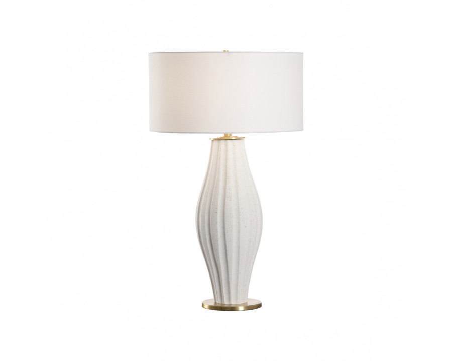 Wildwood - Blanche Table Lamp in Antique Brass/Natural White