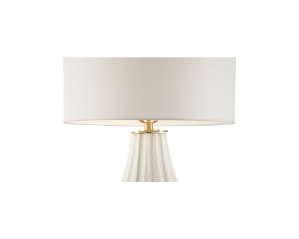 Wildwood - Blanche Table Lamp in Antique Brass/Natural White