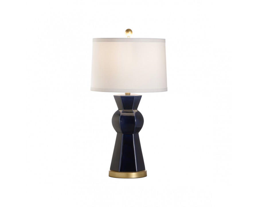 Wildwood - Lincoln Lamp in Blue Glaze