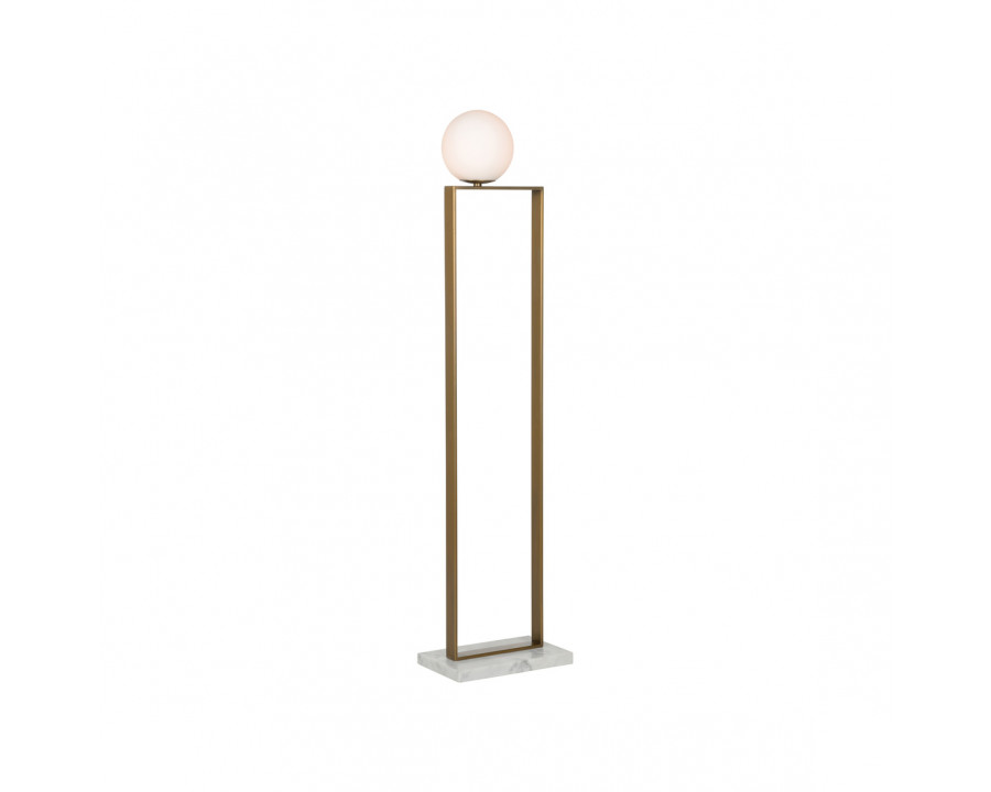 Wildwood Milano Floor Lamp - Antique Brass