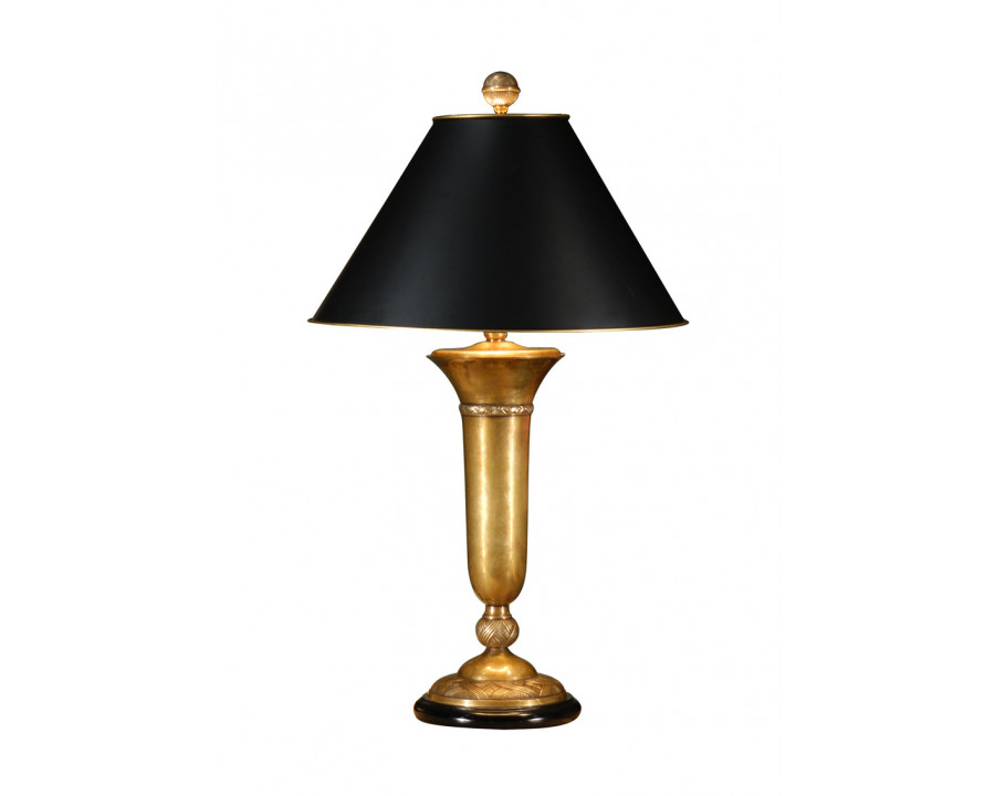 Wildwood - Cedric Lamp in Rubbed Patina, Brass