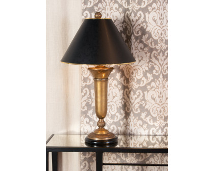 Wildwood - Cedric Lamp in Rubbed Patina, Brass