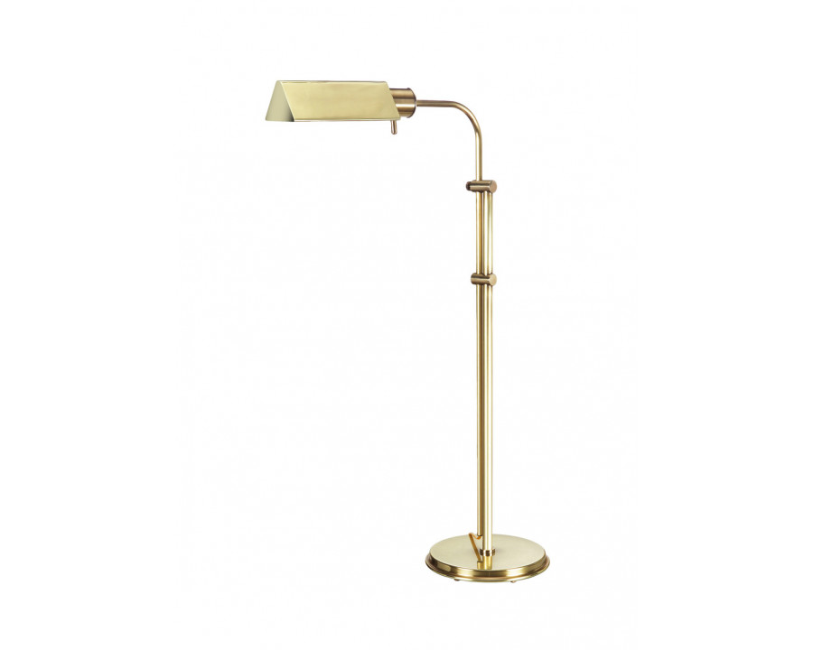 Wildwood - Seymour Floor Lamp in Antique Patina, Brass