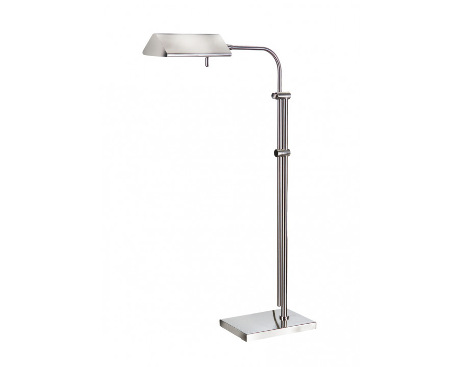 Wildwood - Basil II Floor Lamp in Satin Nickel, Brass