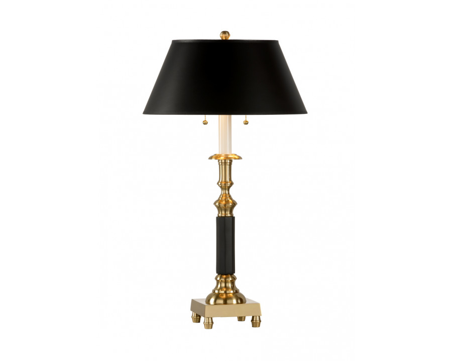 Wildwood - Felix Lamp in Antique/Black, Brass