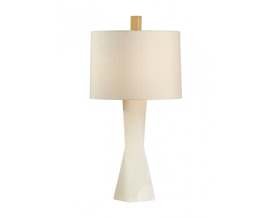 Wildwood - Twist And Shout Lamp in Natural White, Alabaster