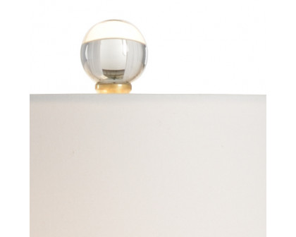 Whiteline Gable Lamp in Antique Brass