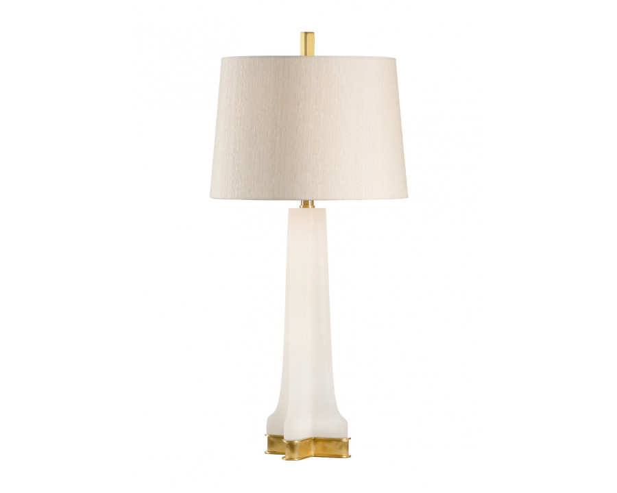 Wildwood - Lucas Lamp in Natural White, Alabaster