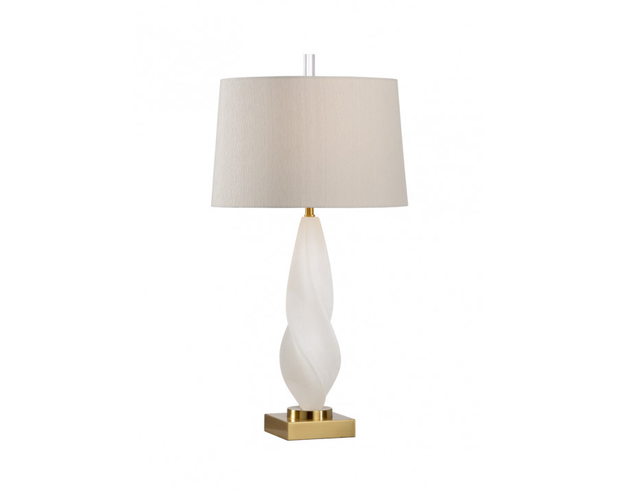 Wildwood - Leclair Lamp in Natural White, Alabaster