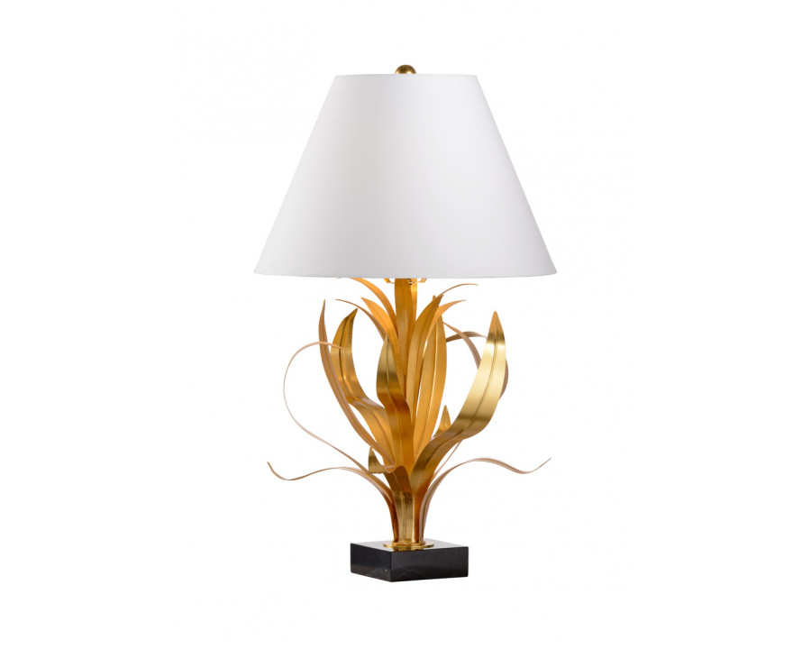 Wildwood Lilith Lamp - White, Gold Leaf