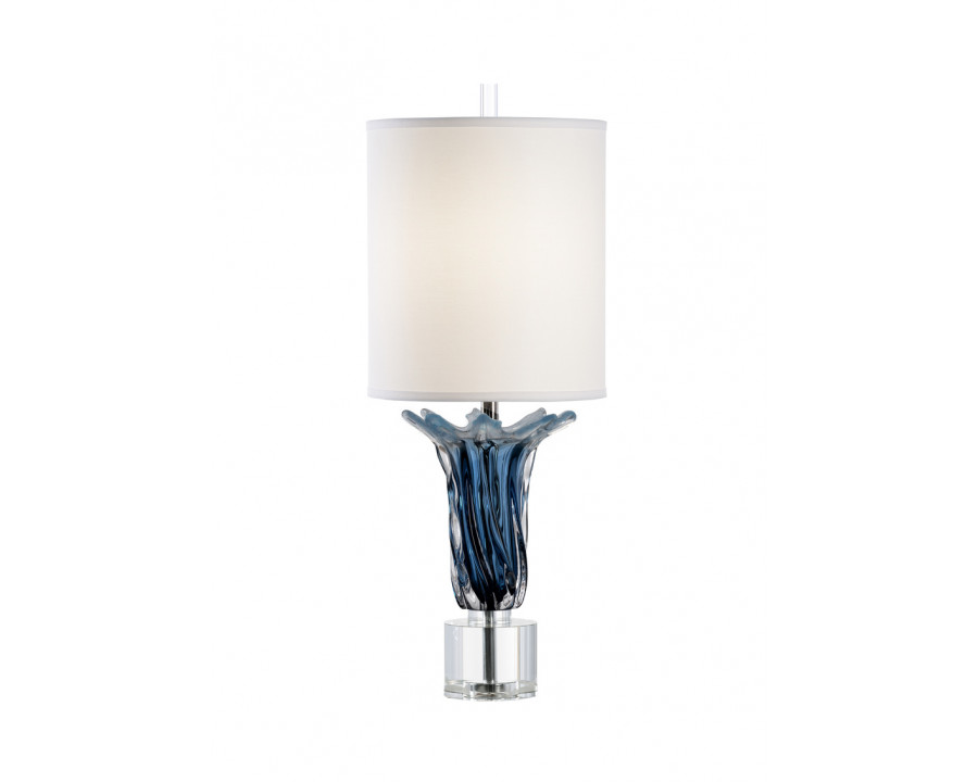 Wildwood - Judith Blue Lamp in Clear/Blue/Clear, Glass