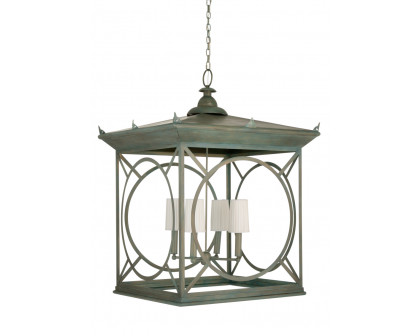 Whiteline Barlow Lantern in Antique Moss