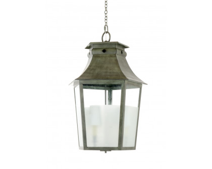 Wildwood - Francois Lantern in Antique Moss, Iron/Glass