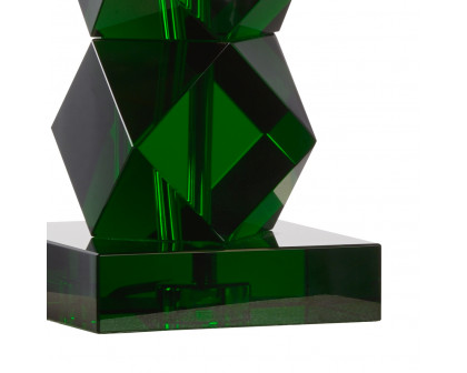 Wildwood - Emerald Crystal Lamp in Emerald, Crystal