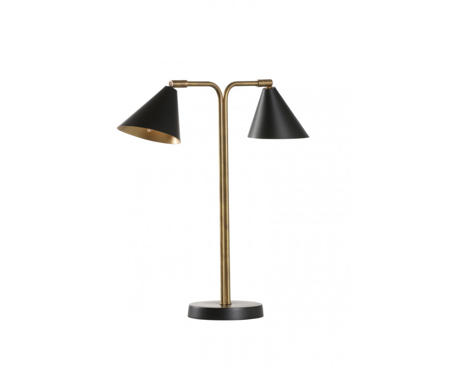 Wildwood - Rizzo Lamp in Antique/Black, Brass