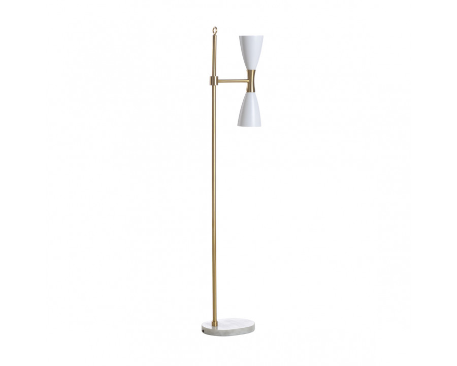 Wildwood - Ada Floor Lamp in Antique/White, Large