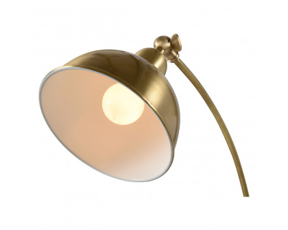 Wildwood - Elias Desk Lamp in Matte, Brass