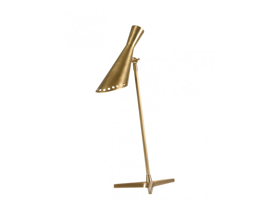 Wildwood - Cliff May Table Lamp in Matte, Brass