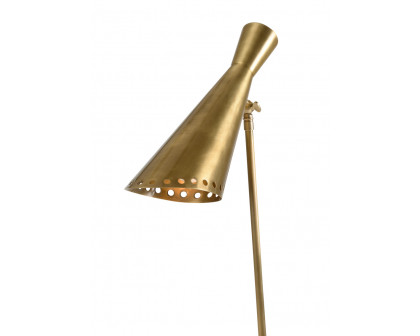 Wildwood - Cliff May Floor Lamp in Matte, Brass