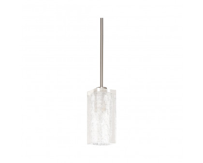 Wildwood - Lucallan Pendant in Satin Nickel/Textured, Iron