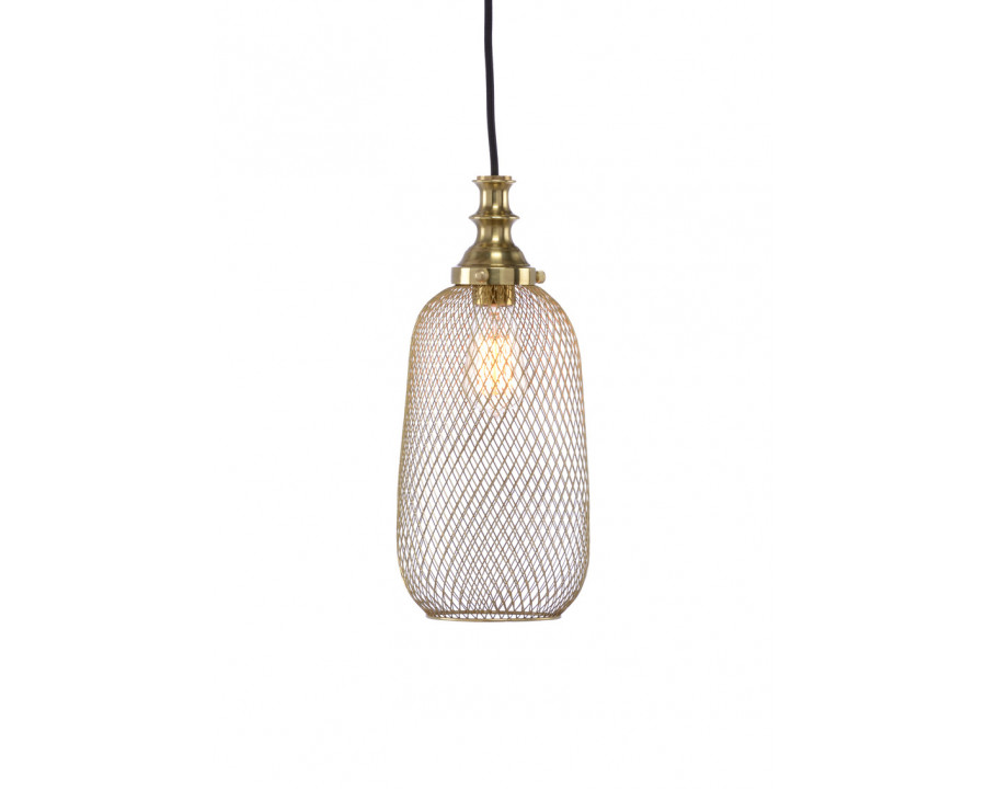 Wildwood - Lipton Pendant in Antique Brass, Small