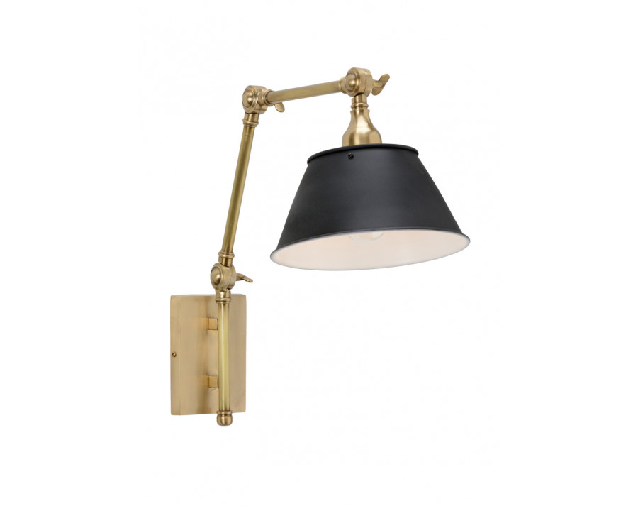 Wildwood Franklin Arm Sconce - Brass