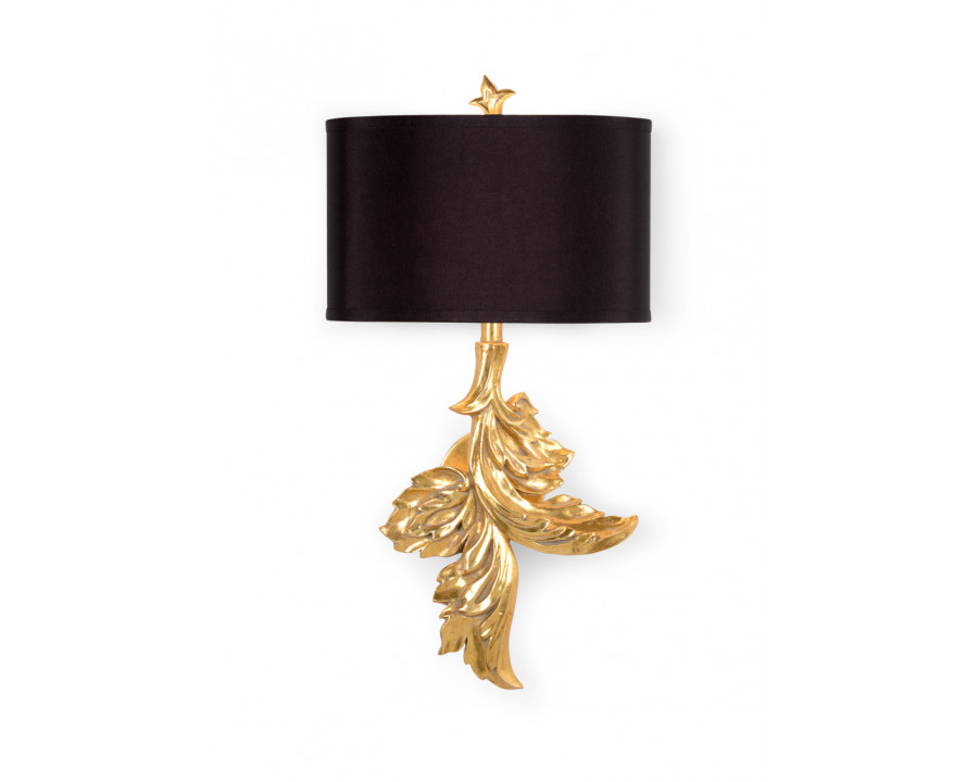 Wildwood Gaylord Left Facing Sconce - Gold Leaf, Composite