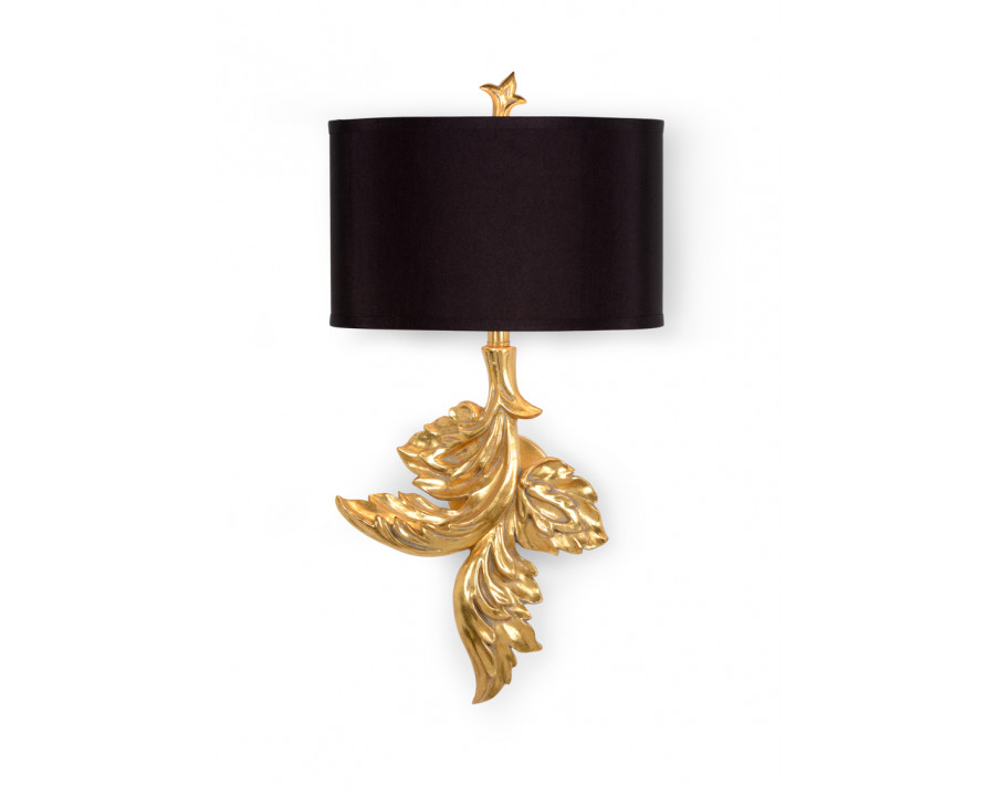 Wildwood Gaylord Right Facing Sconce - Gold Leaf, Composite