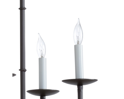 Wildwood Bamboo Chandelier - Charcoal