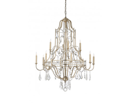 Wildwood Buckhead Chandelier with 12 Lights - Silver