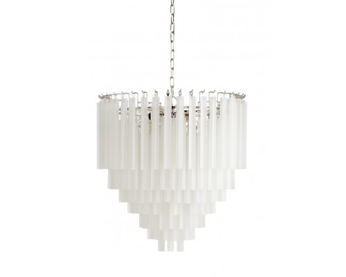 Wildwood - Fenning Chandelier in Polished Nickel/Frosted, Large