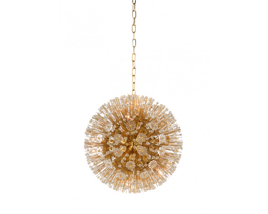 Wildwood Lolita Chandelier - Brass Plated/Clear, Small