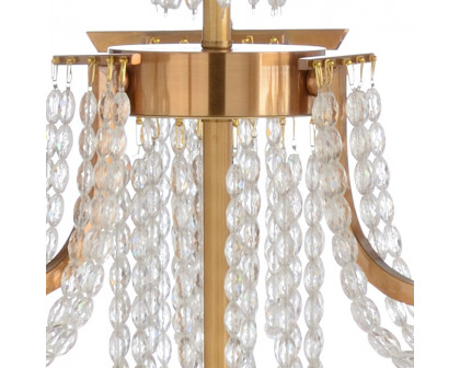 Wildwood - Mackie Chandelier in Antique Brass/Clear, Iron