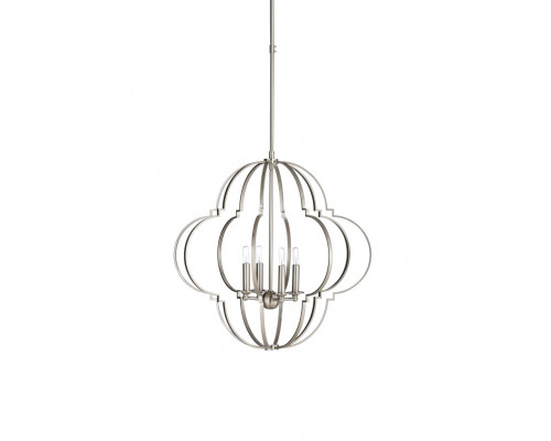 Wildwood - Lola Chandelier in Nickel, Large