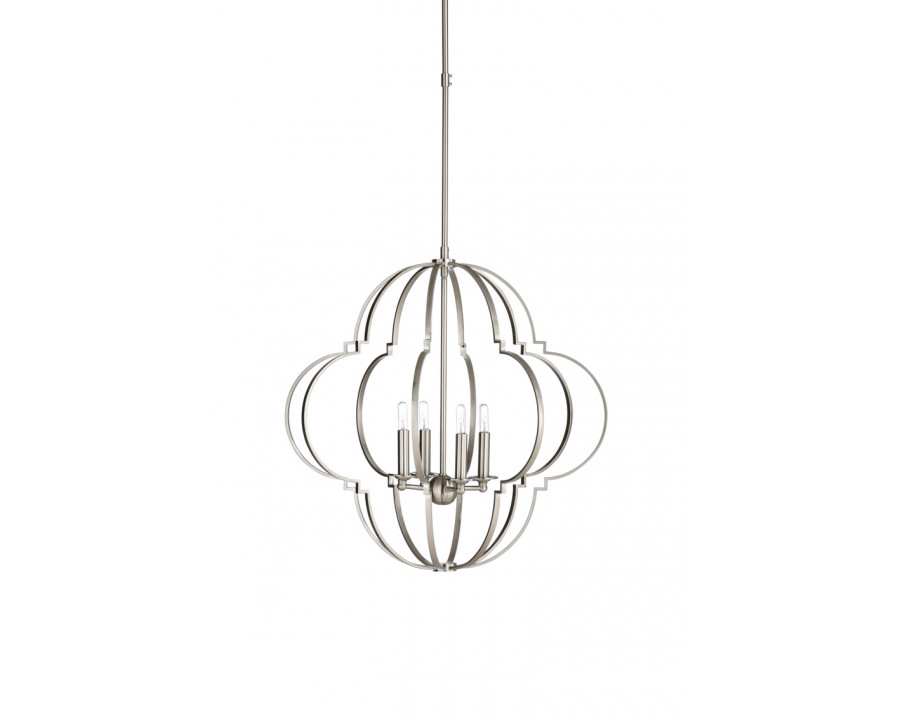 Wildwood - Lola Chandelier in Nickel, Large