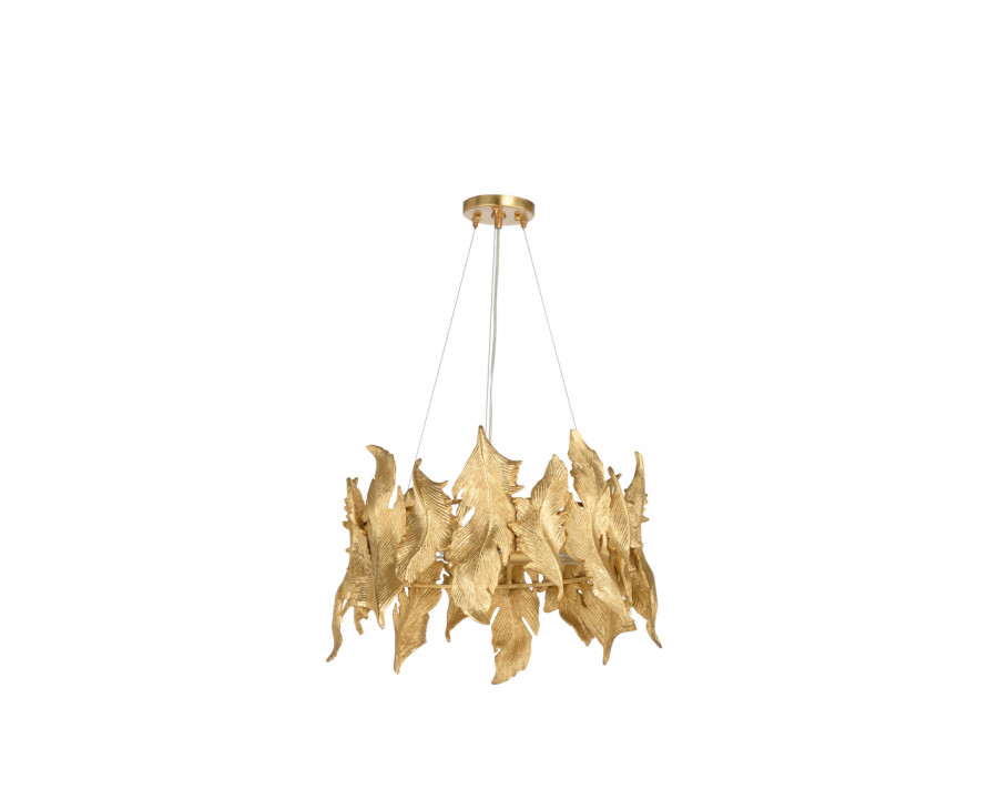 Wildwood - Flourish Chandelier in Brass