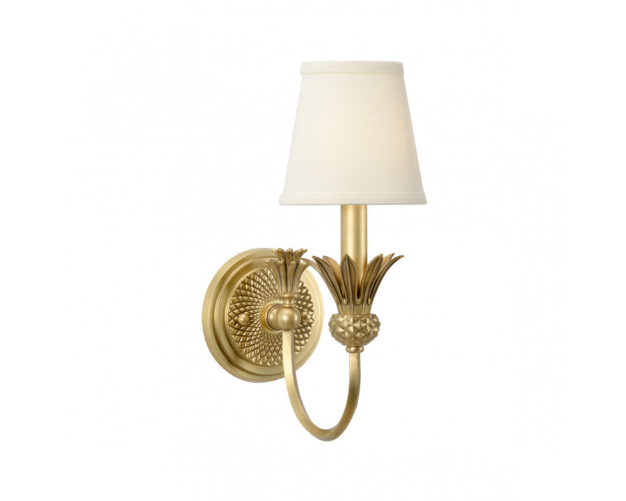 Wildwood - Willoughby Sconce in Antique Brass, Metal