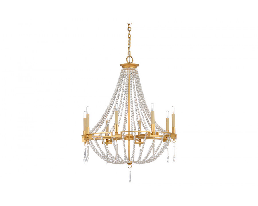 Wildwood - Antoinette Pendant in Gold Leaf/Clear, Metal