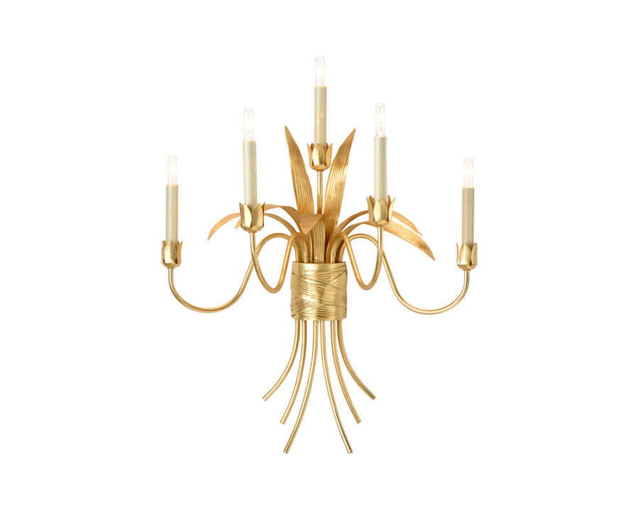 Wildwood - Mignon Sconce in Gold Leaf, Iron