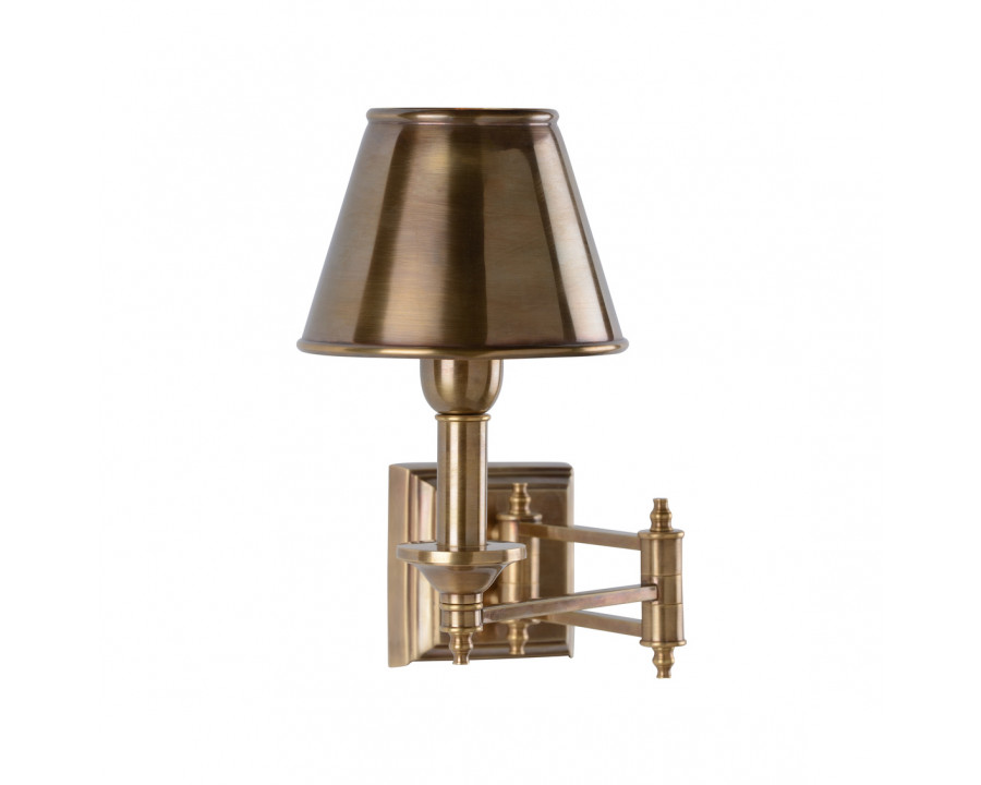 Wildwood - Manuscript Sconce in Vintage, Brass