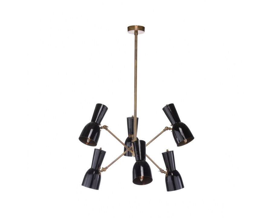 Whiteline Thayer Chandelier in Matte Black