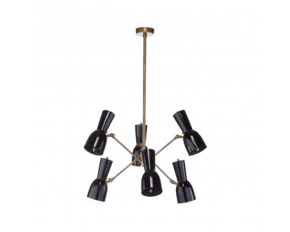 Whiteline Thayer Chandelier in Matte Black