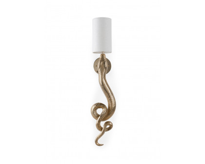 Wildwood Sapera Sconce - White/Brass