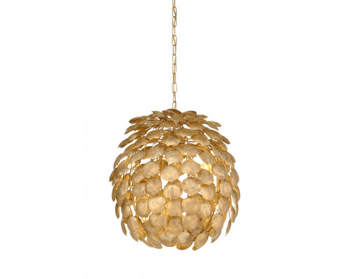 Wildwood - Promenea Petal Chandelier in Gold Clay, Iron