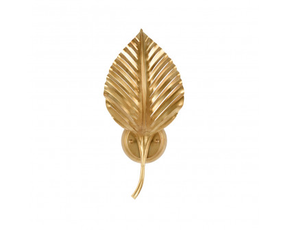 Wildwood - Foglia Di Palma Sconce in Antique Brass, Iron