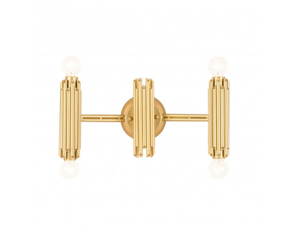 Wildwood - Baldwin Four Lite Sconce in Matte Gold, Iron