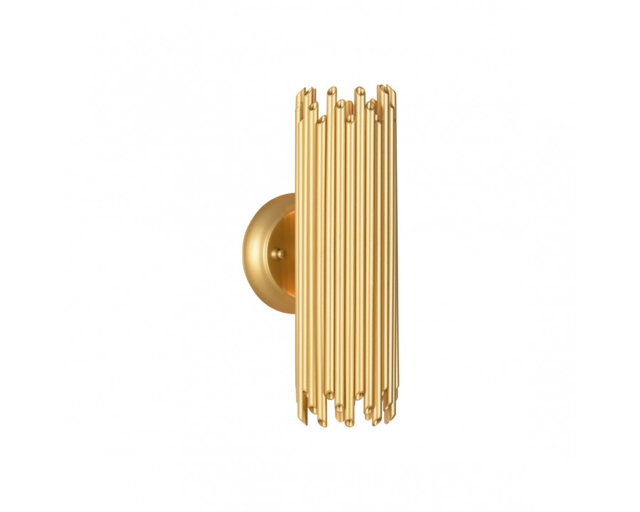 Wildwood - Baldwin 2 Lite Sconce in Matte Gold, Iron